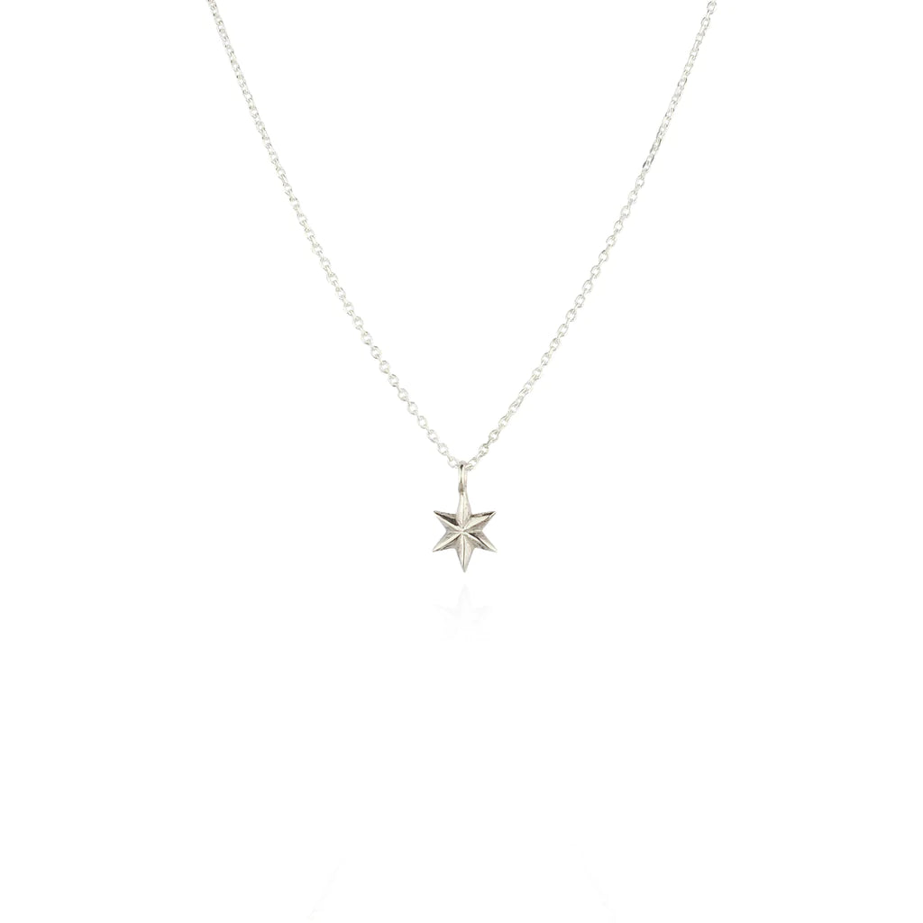 mini star necklace -Silver-