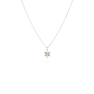 mini star necklace -Silver-