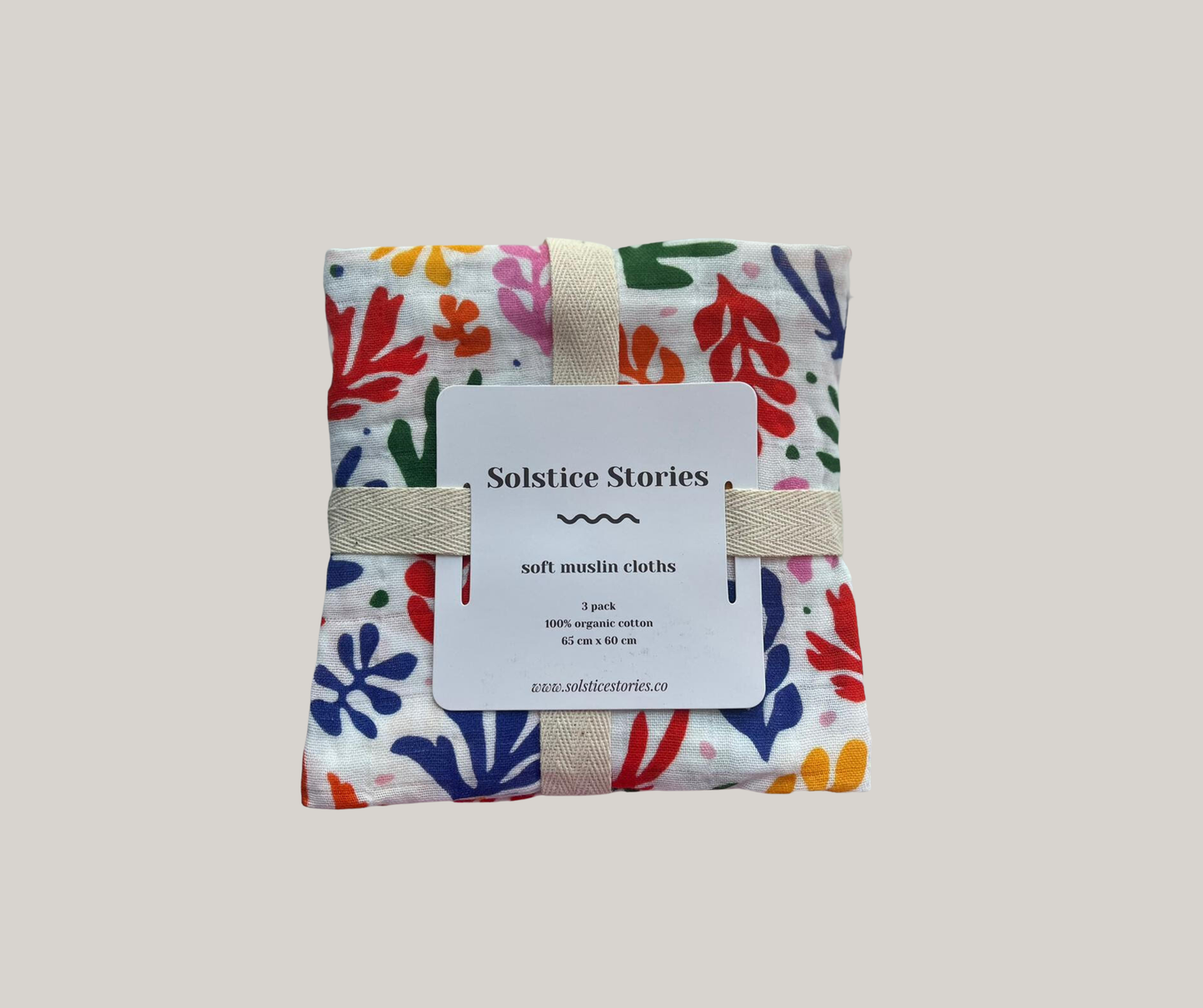 Organic Baby Muslin Squares - Set of 3