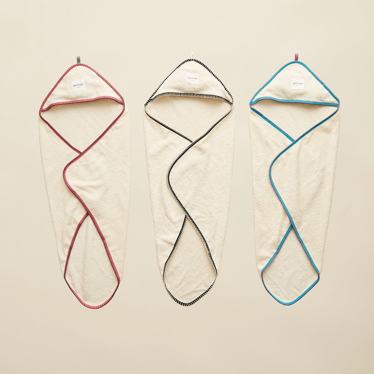 Organic Cotton Hooded Bath Towel by Spin & Yarn
