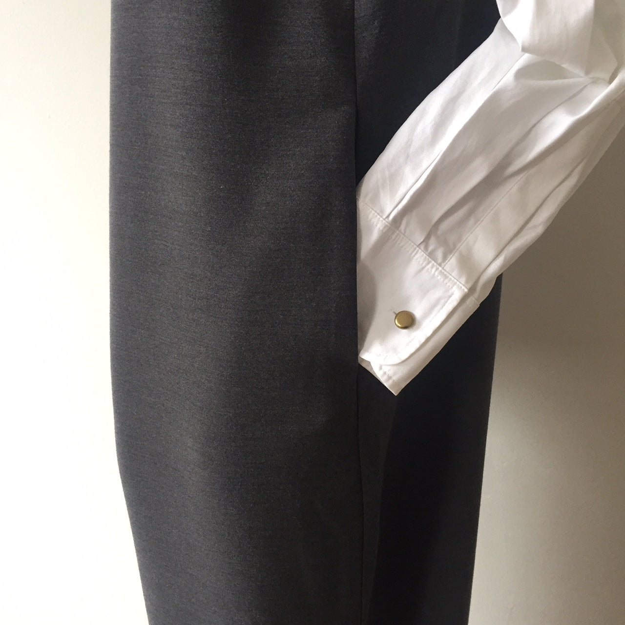 V neck jumpsuits-Grey