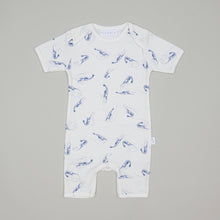 Blue Shrimp Romper: 0-3M