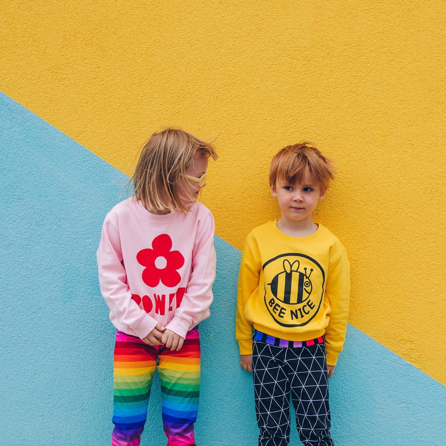 Bee Nice Kids Sweatshirt: Age 5-6
