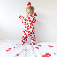 Love Heart cotton sleepsuit: Newborn