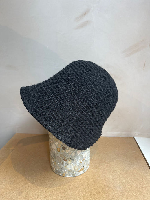 Cotton Bucket hat -Black-