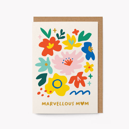 Marvellous Mother - Mother's Day Card: Standard cello