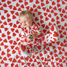 Love Heart cotton sleepsuit: Newborn