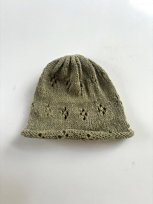 Sudha Eri Silk Lightweight Newborn Hat: Coriander / 6-12
