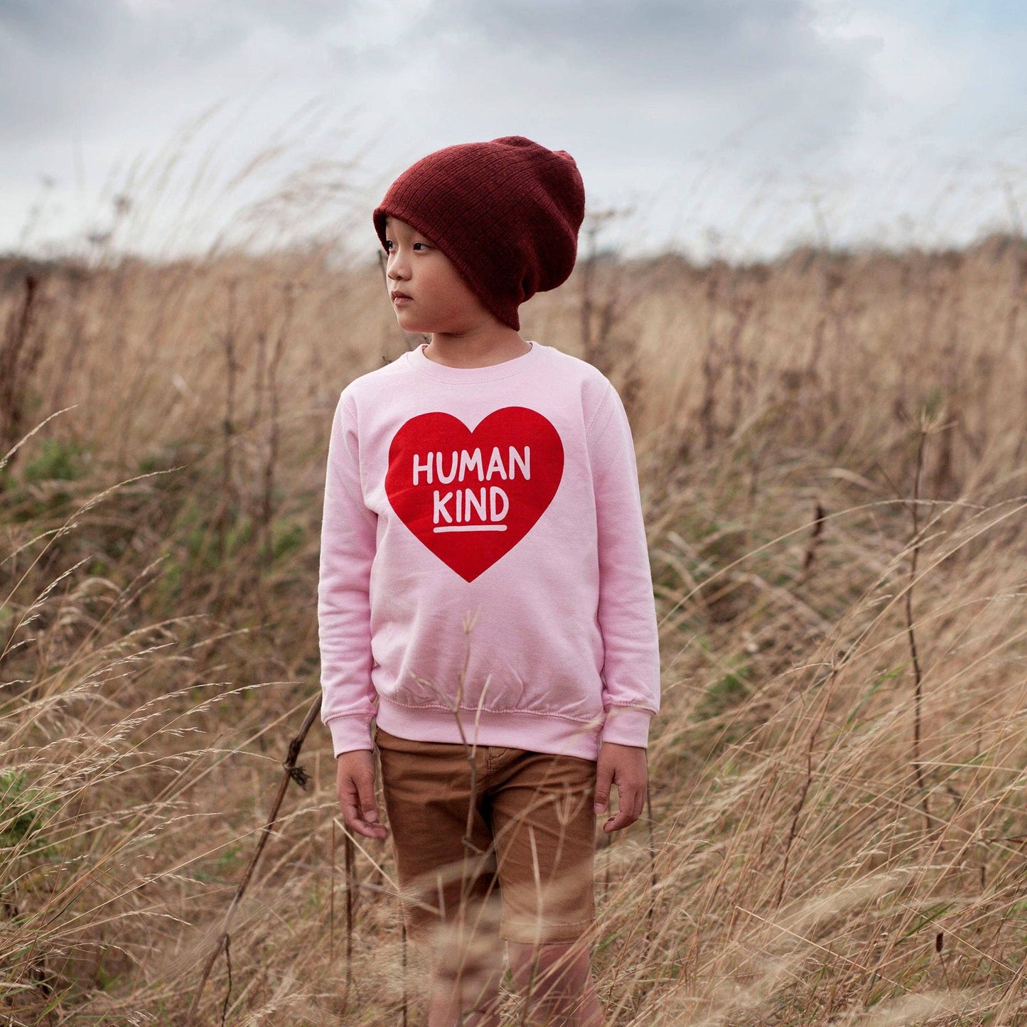 Human Kind Kids Sweatshirt: Age 7-8