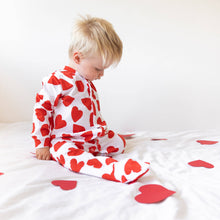 Love Heart cotton sleepsuit: Newborn