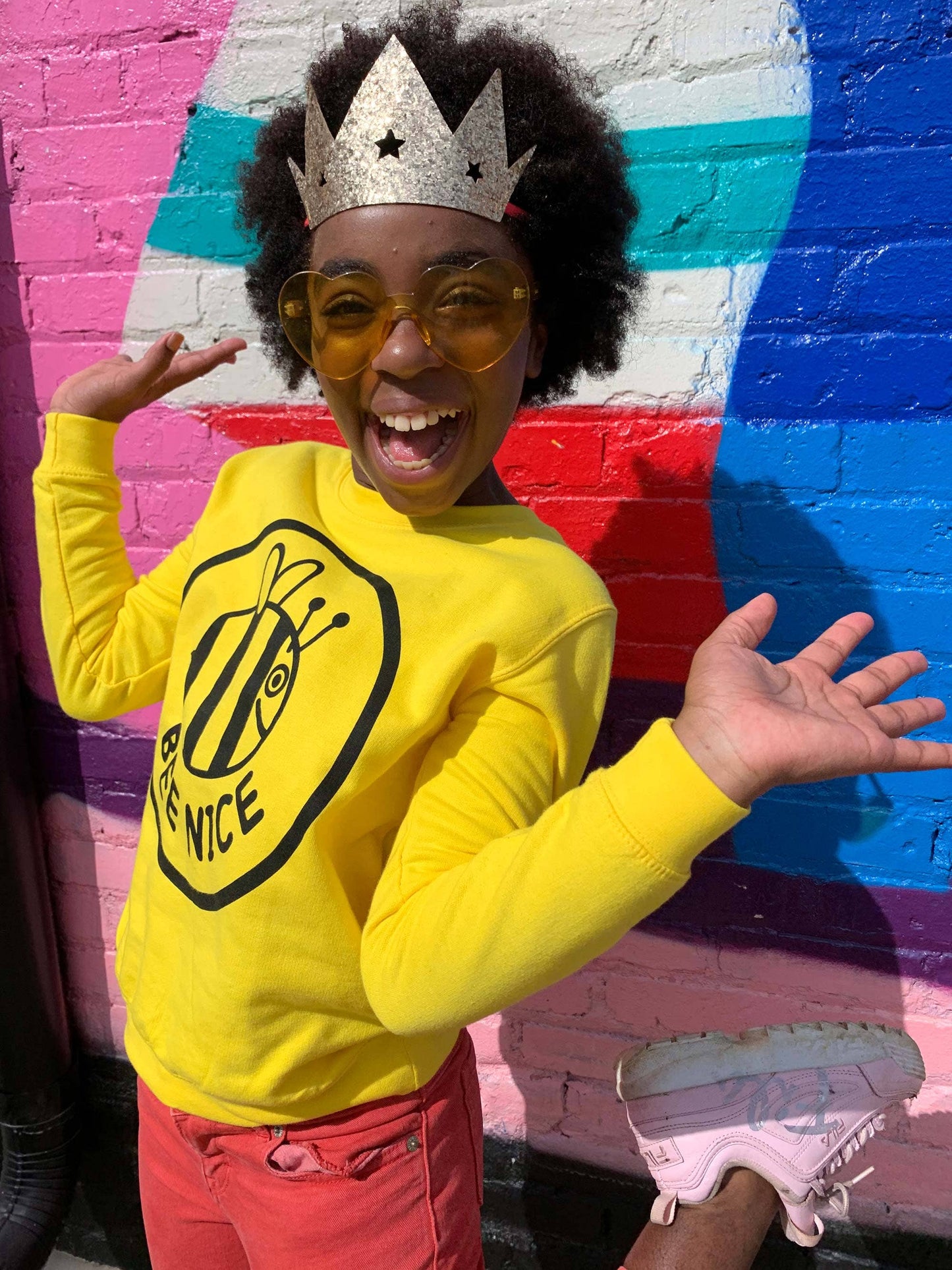 Bee Nice Kids Sweatshirt: Age 7-8