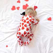 Love Heart cotton sleepsuit: Newborn