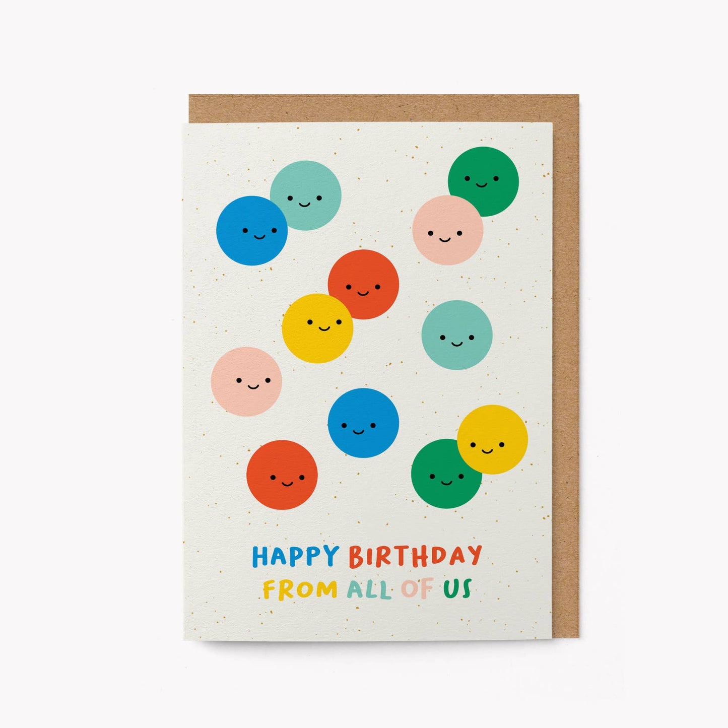 Happy birthday from all of us - Greeting Card: English / Standard cello