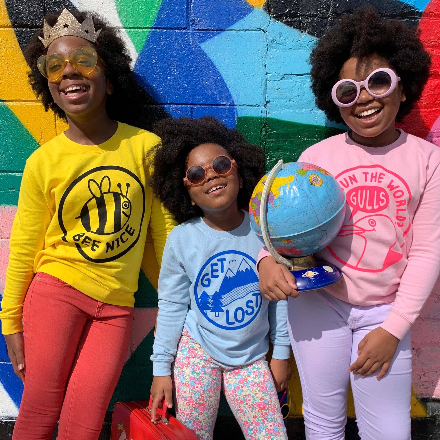 Who Run The World Gulls Kids Sweatshirt: Pink / Age 3-4