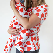 Love Heart cotton sleepsuit: Newborn