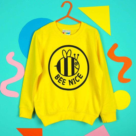 Bee Nice Kids Sweatshirt: Age 7-8