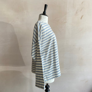 Breton Stripe Long sleeve T-shirts Light Blue