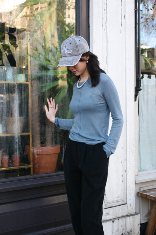 Center line L/S top -Sora-
