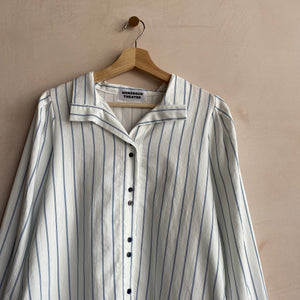 Stripe double button shirts