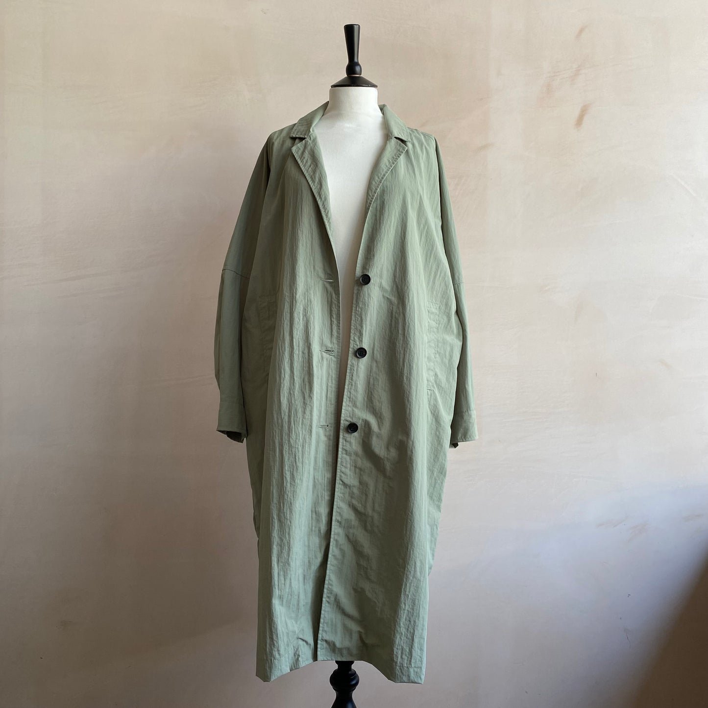 Summer light long Coat -Light Khaki-
