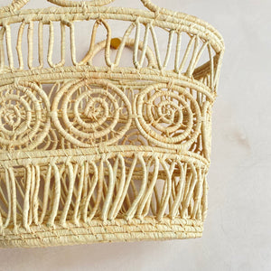 Small Round Macrame Bag (Natural)