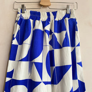 Geometrical Trousers - Blue -