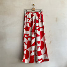 Geometrical Trousers - Red -