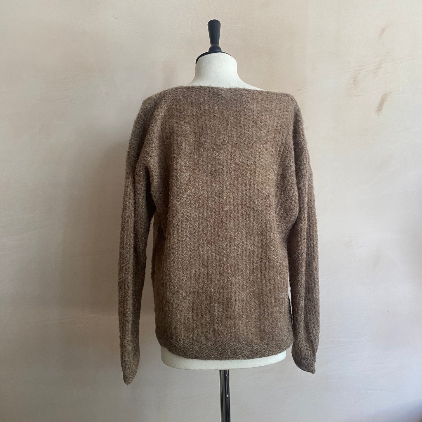 Brigette Loom v-neck Knitwear - Taupe -
