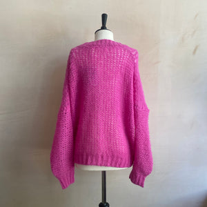 Emma Light Cardigan - Fuchsia -