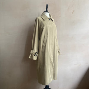 Single breasted trench coat -Beige-