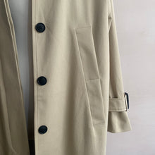 Single breasted trench coat -Beige-