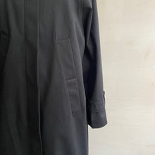 Single breasted trench coat -Black-
