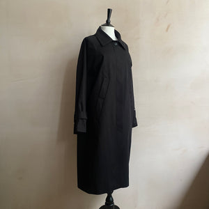 Single breasted trench coat -Black-