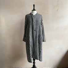 Mao Collar Long Wool JK -Black & White-