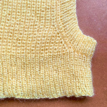 Hand Knitted Mohair Gradient Balaclava -Yellow- by Chung Rowe