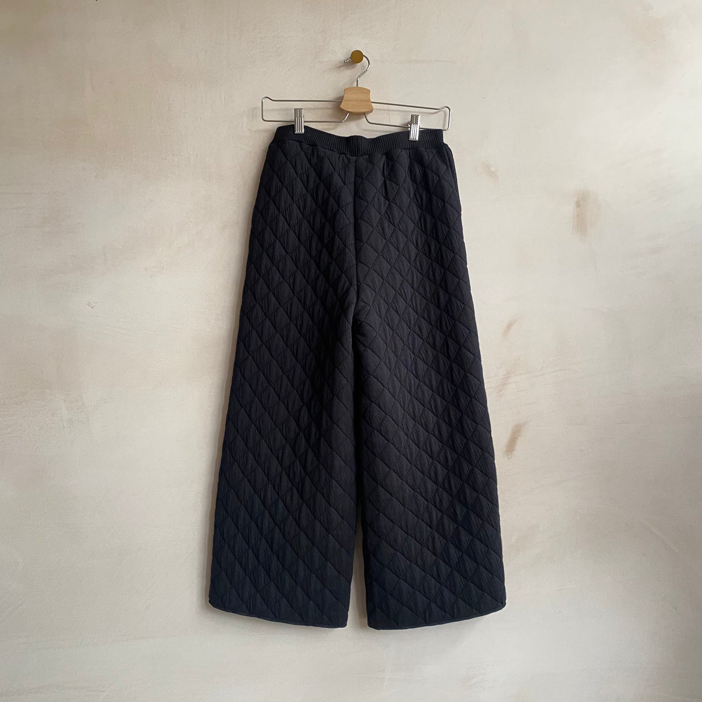 Quilting Trousers -Black-