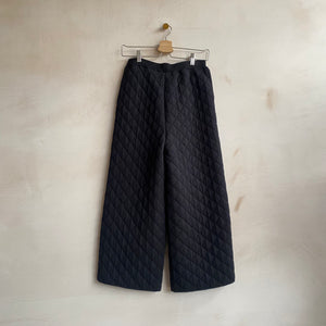 Quilting Trousers -Black-