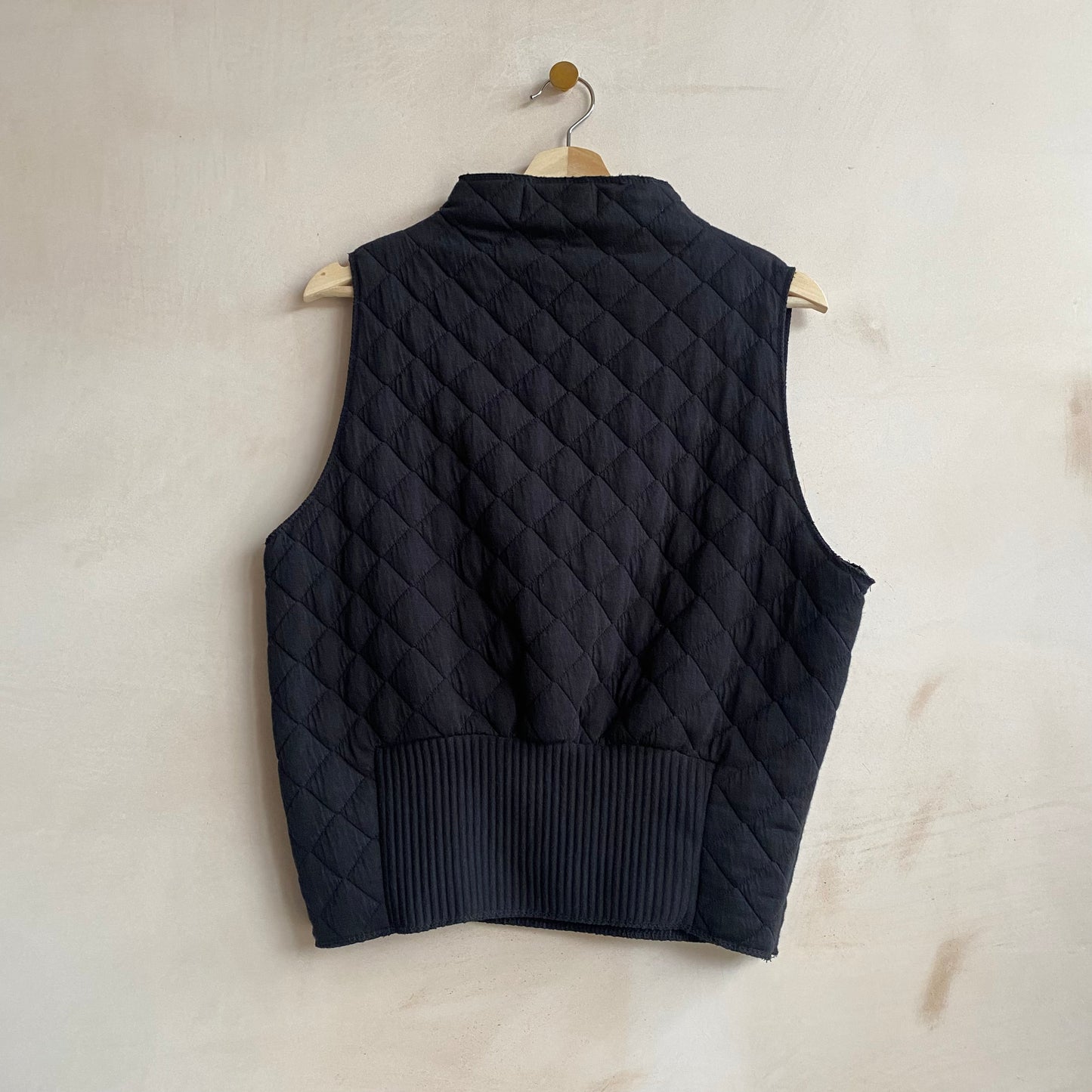 Quilting high neck vest