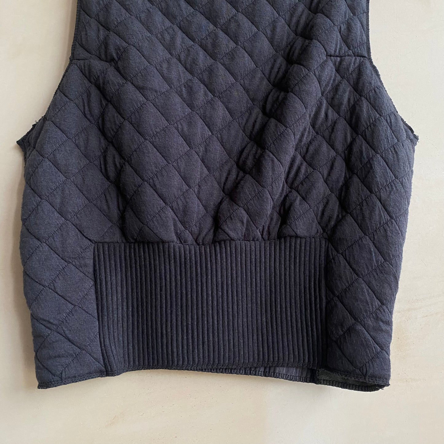 Quilting high neck vest