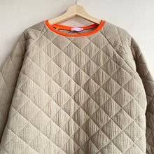 Quilted S Top By Chan Chan -Taupe + OR-