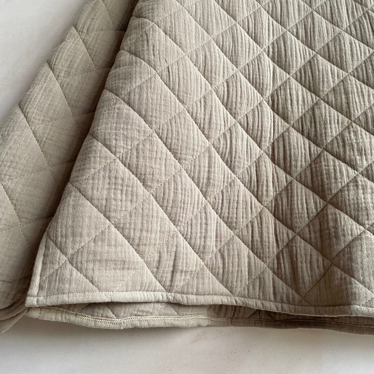 Quilted S Top By Chan Chan -Taupe + OR-