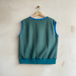 Quilted Tank Top By Chan Chan -Forest Green-