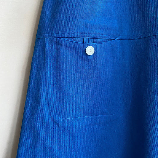 60's COTTON DRESS -Navy- by Nomad