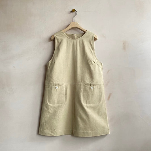 60's COTTON DRESS -Beige- by Nomad