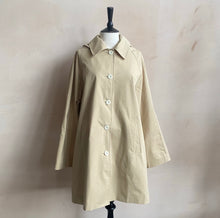 Cotton mid Botton up coat with white lining -Beige-