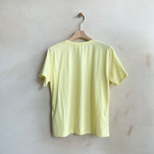 Simple cropped T -Yellow-