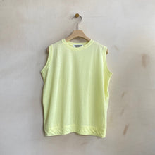 Double Stitched Summer tank -Lemon yellow-