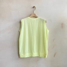 Double Stitched Summer tank -Lemon yellow-