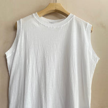 Double Stitched Summer tank -White-