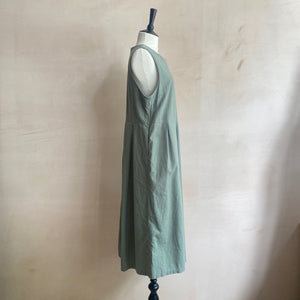 Tuck Long dress -Mint-